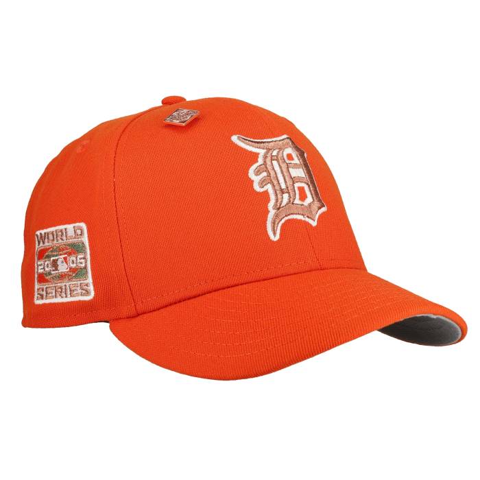 Newera 【 Detroit Tigers 2006 World Series Orange Metallic 59Fifty Fitted Hat Unisex Orange / Grey Undervisor 】 自動車の街 タイガース つづき物 orange 橙・オレンジ色 ユニ一発やる orange 橙・オレンジ色 薄墨色 薄墨色