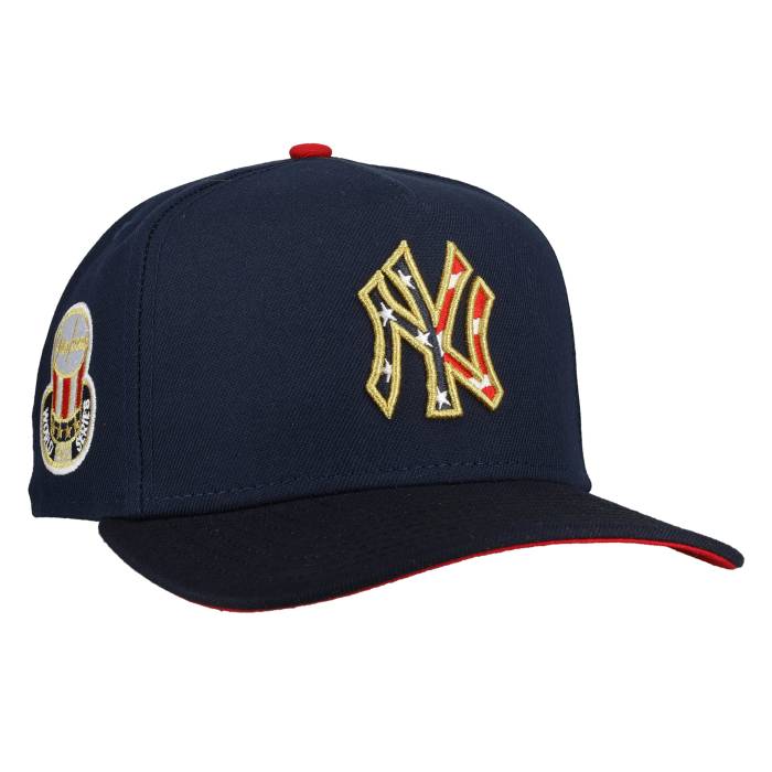 Newera 【 New York Yankees 1952 World Series Dark Blue Usa 9Fifty A Frame Snapback Hat Unisex 】 ヤンキース つづき物 青み 青色 Snapback スナップバック 御徒面子 ユニ一発やる