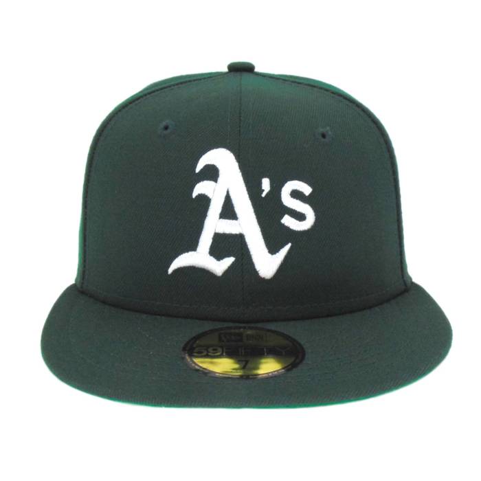 ニューエラ New Era 【 Oakland Athletics Custom Game 59Fifty Cap Green Flat Unisex 】 オークランド アスレチックス Game ゲーム キャップ 帽子 green 緑・グリーン ユニセックス｜スニケス