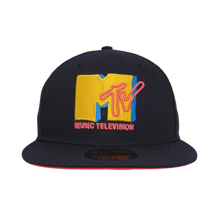 ニューエラ New Era 【 Mtv Logo Custom 59Fifty Cap Navy Unisex 】 ロゴ キャップ 帽子 紺色 ネイビー ユニセックス｜スニケス