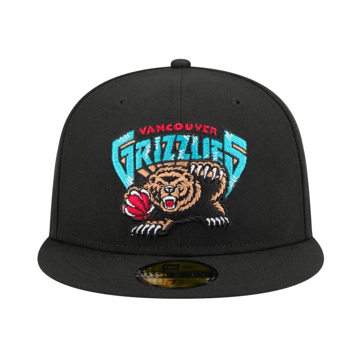 ニューエラ New Era 【 Vancouver Grizzlies 59Fifty Cap Black Unisex 】 バンクーバー グリズリーズ キャップ 帽子 黒色 ブラック ユニセックス|スニケス