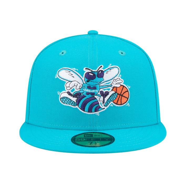ニューエラ New Era 【 Charlotte Hornets 59Fifty Cap Teal Unisex 】 シャーロット ホーネッツ キャップ 帽子 ユニセックス