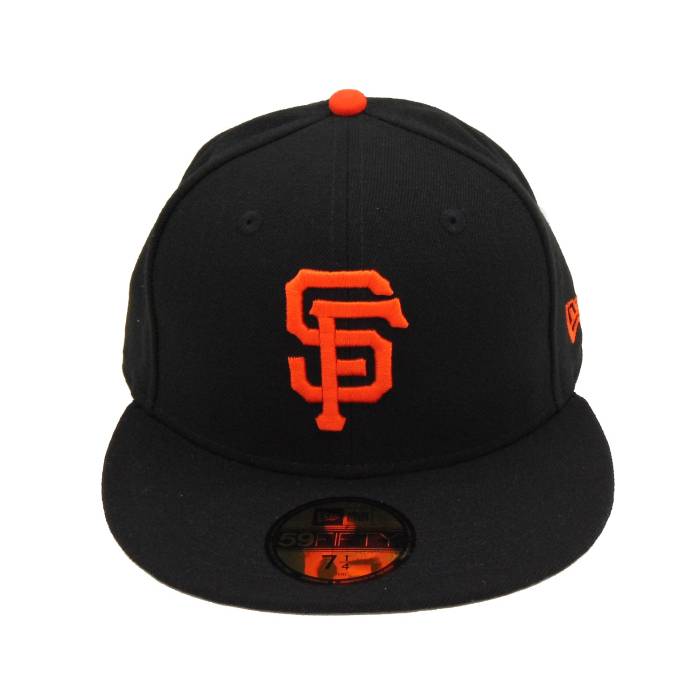 ニューエラ New Era 【 San Francisco Giants Authentic Cap Black Unisex 】 ジャイアンツ オーセンティック キャップ 帽子 黒色 ブラック ユニセックス|スニケス