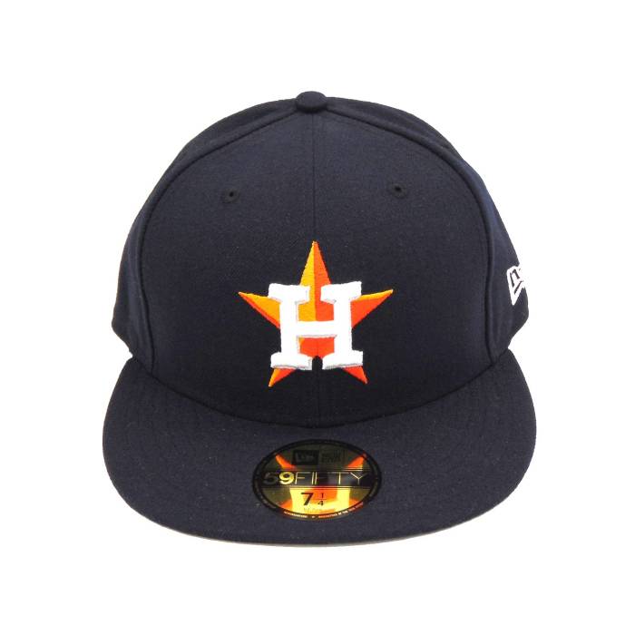 ニューエラ New Era 【 Houston Astros Home Authentic Cap Navy Orange Unisex 】 ヒューストン アストロズ オーセンティック キャップ 帽子 紺色 ネイビー orange 橙・オレンジ ユニセックス｜スニケス