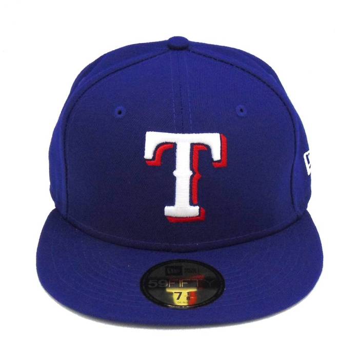 ニューエラ New Era 【 Texas Rangers Authentic 59Fifty Cap Blue Unisex 】 テキサス レンジャース オーセンティック キャップ 帽子 青色 ブルー ユニセックス|スニケス