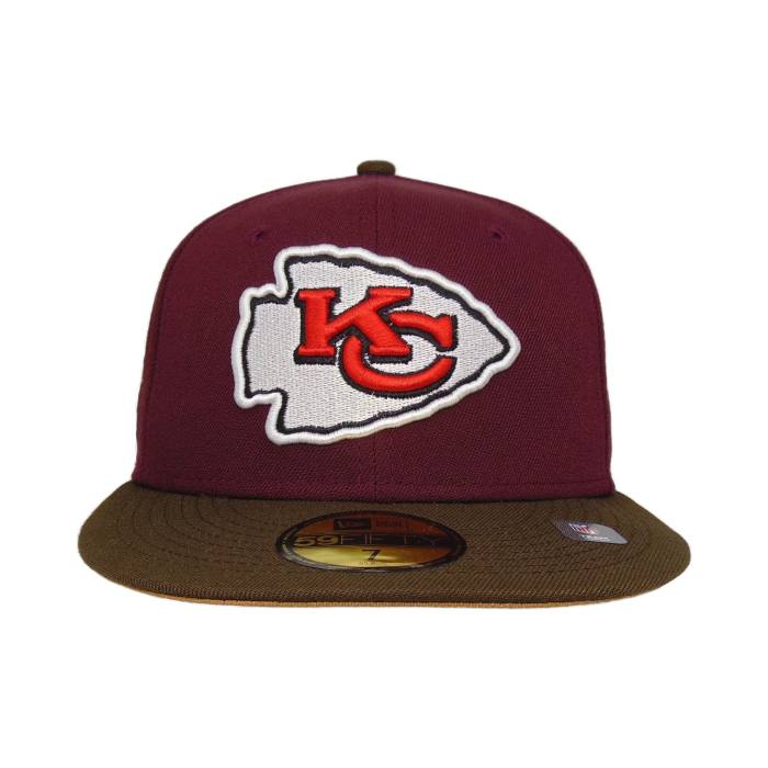ニューエラ New Era 【 Kansas City Chiefs Custom 59Fifty Cap Maroon 40Th Unisex 】 カンザス シティ チーフス キャップ 帽子 マルーン ユニセックス|スニケス