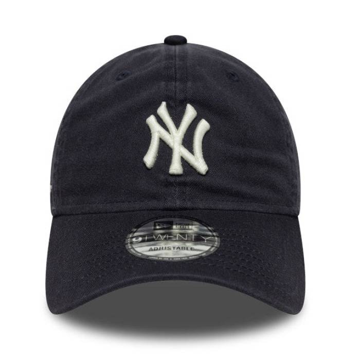 ニューエラ New Era 【 New York Yankees Script 9Twenty Cap Washed Navy Unisex 】 ヤンキース スクリプト キャップ 帽子 紺色 ネイビー ユニセックス|スニケス