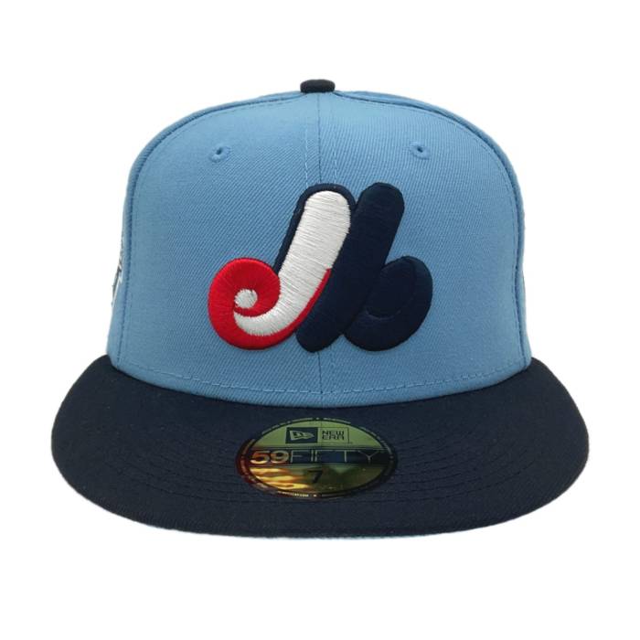 ニューエラ New Era 【 Montreal Expos Cooperstown Custom 59Fifty Cap Sky Blue Unisex 】 モントリオール クーパーズタウン キャップ 帽子 スカイ 青色 ブルー ユニセックス｜スニケス