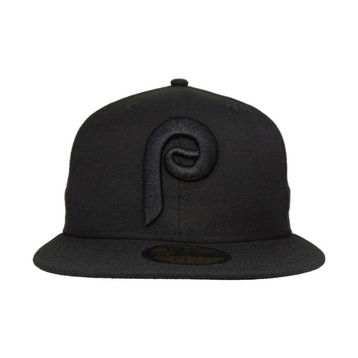 ニューエラ New Era 【 Philadelphia Phillies Custom 59Fifty Cap Blackout Unisex 】 フィラデルフィア フィリーズ キャップ 帽子 ユニセックス｜スニケス