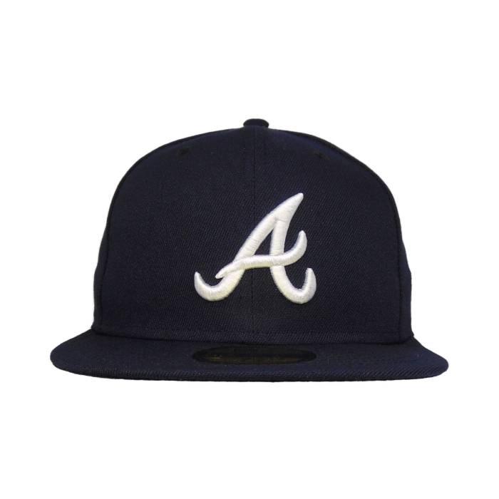 ニューエラ New Era 【 Atlanta Braves Authentic 59Fifty Cap Navy Away 2017 Unisex 】 アトランタ ブレーブス オーセンティック キャップ 帽子 紺色 ネイビー ユニセックス｜スニケス