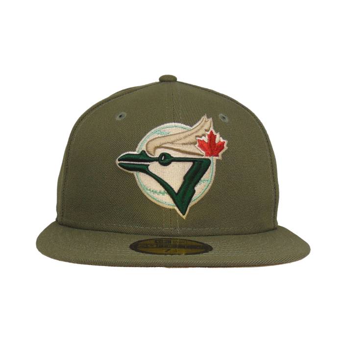 ニューエラ New Era 【 Toronto Blue Jays Custom 59Fifty Cap Olive Unisex 】 トロント 青色 ブルー キャップ 帽子 olive オリーブ ユニセックス