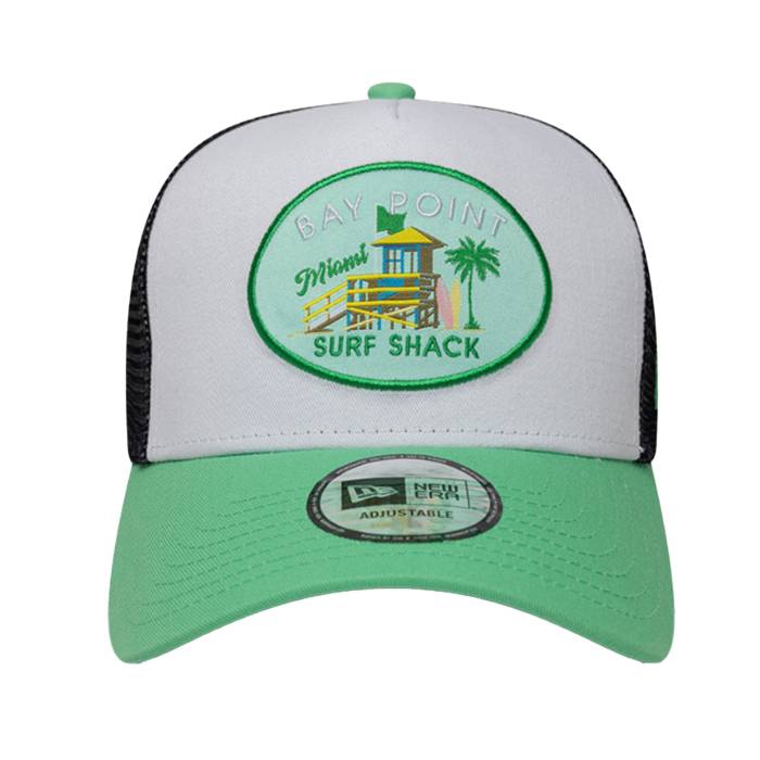 ニューエラ New Era 【 Trucker Cap Bay Point Miami Unisex 】 トラッカー キャップ 帽子 マイアミ ユニセックス｜スニケス