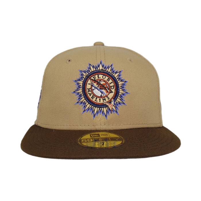 ニューエラ New Era 【 Florida Marlins Custom Cap Camel Brown 10Th Anni. Unisex 】 フロリダ マーリンズ キャップ 帽子 camel キャメル 茶色 ブラウン ユニセックス|スニケス
