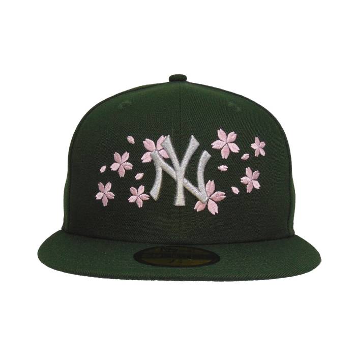 ニューエラ New Era 【 New York Yankees Custom 59Fifty Cap Seaweed Sakura Tokyo Floral Unisex 】 ヤンキース キャップ 帽子 ユニセックス