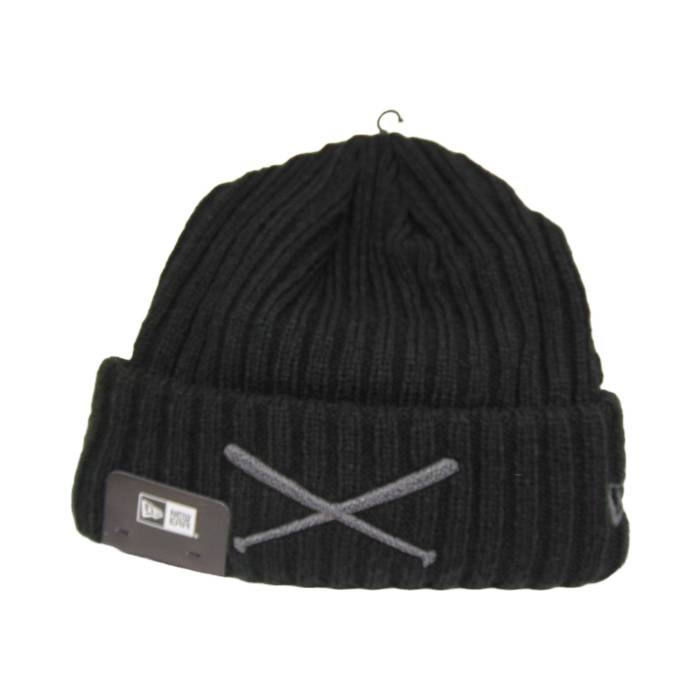 ニューエラ New Era 【 Justfitteds X Rib Cuff Beanie Black Unisex 】 キャップ 帽子 黒色 ブラック ユニセックス