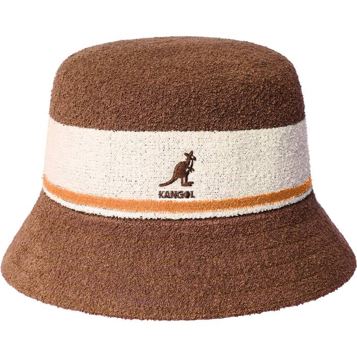 カンゴール Kangol 【 Bermuda Stripe Bucket Mahogany Unisex 】 Stripe ストライプ ユニセックス