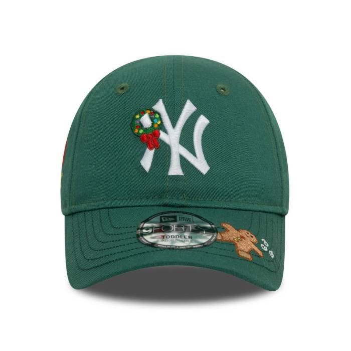 ニューエラ New Era 【 Toddler New York Yankees 9Forty Strap Back Cap Xmas Grn Unisex 】 ベビー 赤ちゃん用 ヤンキース ストラップ キャップ 帽子 ユニセックス|スニケス