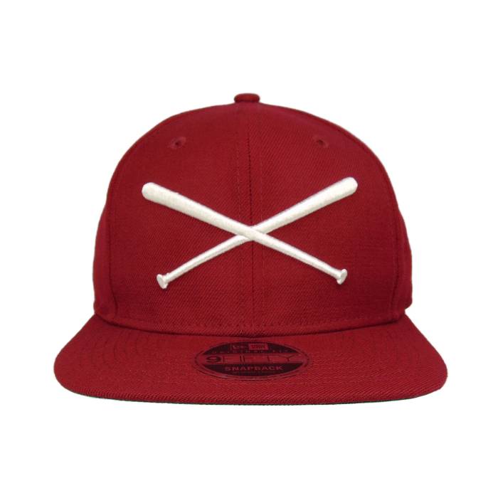 ニューエラ New Era 【 Justfitteds Crossed Bats 9Fifty Cap Snapback Cardinal Red Unisex 】 キャップ 帽子 Snapback スナップバック バッグ カーディナル Red 赤・レッド ユニセックス|スニケス