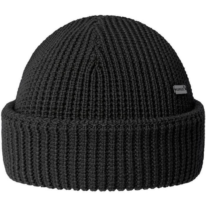 カン決勝点 Kangol 【 Short Waffle Beanie Black Unisex 】 ワーヘル 旗がしら かぶり笠 黒いこと 黒いこと ユニ一発やる
