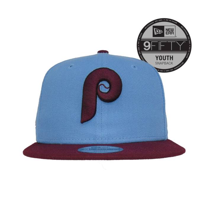 ニューエラ New Era 【 Youth Philadelphia Phillies Custom 9Fifty Cap Asg52 Sky Unisex 】 子供用 フィラデルフィア フィリーズ キャップ 帽子 スカイ ユニセックス|スニケス