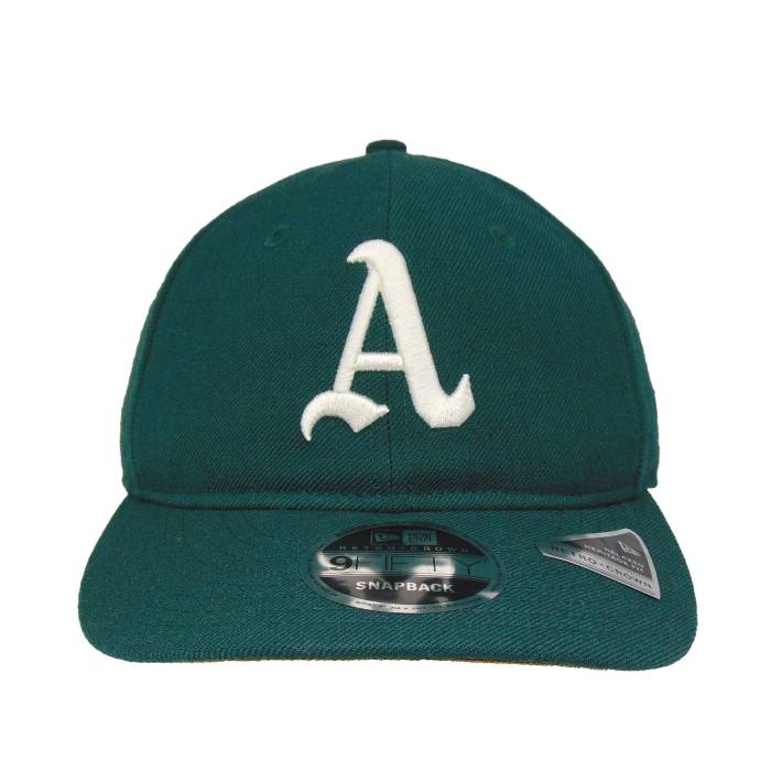 ニューエラ New Era 【 Oakland Athletics Custom 9Fifty Retro Crown Cap Dgrn Unisex 】 オークランド アスレチックス レトロ キャップ 帽子 ユニセックス|スニケス
