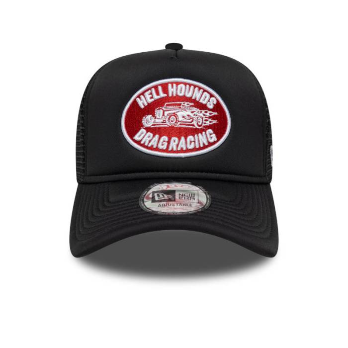 ニューエラ New Era 【 Graphic Patch Trucker Cap Drag Racing Unisex 】 グラフィック トラッカー キャップ 帽子 ユニセックス|スニケス