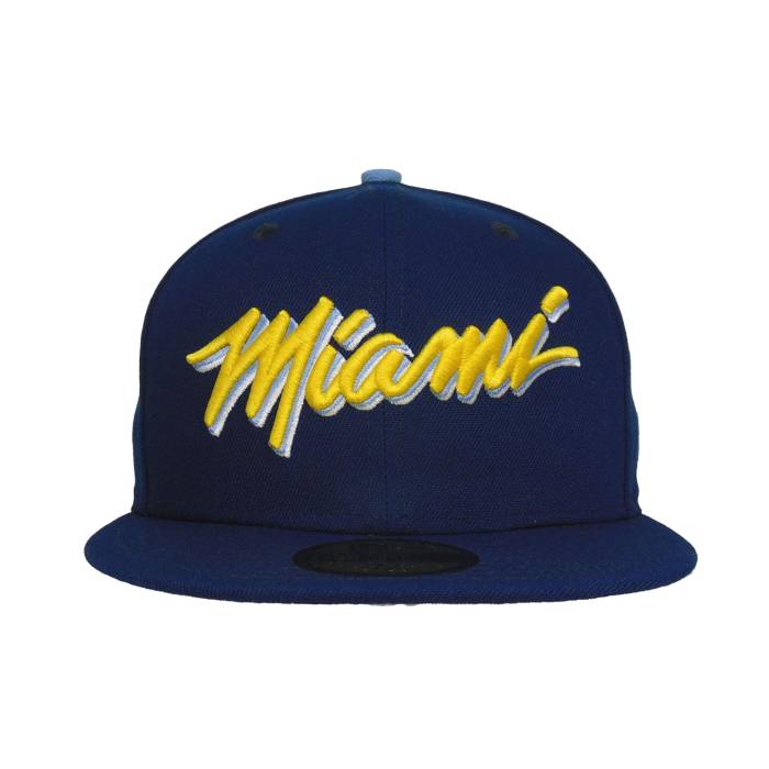 ニューエラ New Era 【 Miami Heat Custom 59Fifty Cap Oceanside Yellow Unisex 】 マイアミ ヒート キャップ 帽子 yellow 黄色・イエロー ユニセックス｜スニケス