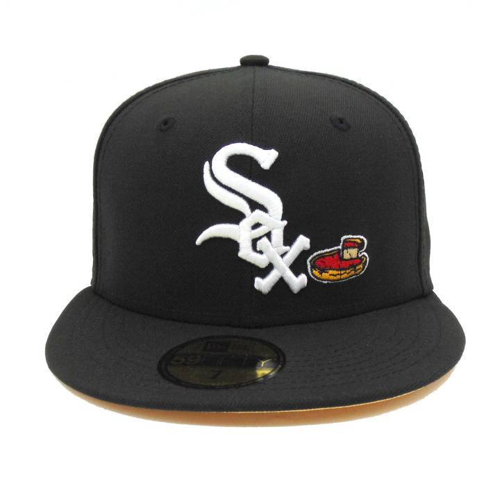 ニューエラ New Era 【 Chicago White Sox Custom Cap Comiskey Park Black Unisex 】 シカゴ 白色 ホワイト キャップ 帽子 パーク 黒色 ブラック ユニセックス|スニケス