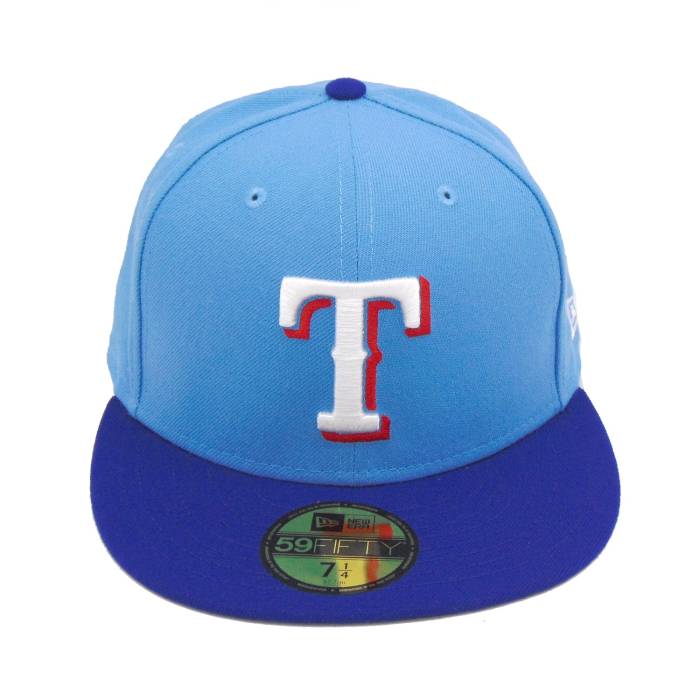 ニューエラ New Era 【 Texas Rangers Authentic Alt2 59Fifty Cap Sky Blue Unisex 】 テキサス レンジャース オーセンティック キャップ 帽子 スカイ 青色 ブルー ユニセックス｜スニケス