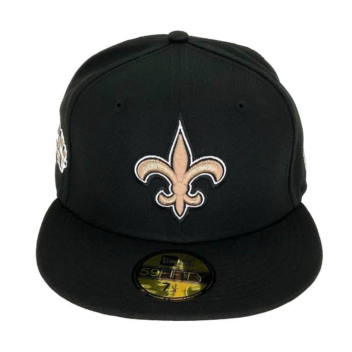 ニューエラ New Era 【 New Orleans Saints Custom 59Fifty Cap Black Sb44 Unisex 】 セインツ キャップ 帽子 黒色 ブラック ユニセックス｜スニケス