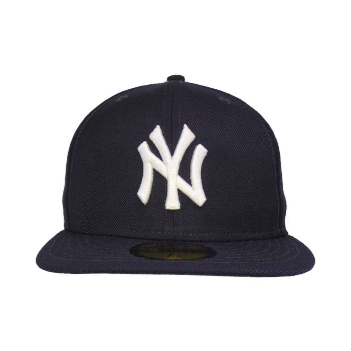 ニューエラ New Era 【 New York Yankees 59Fifty Cap Navy Wool Unisex 】 ヤンキース キャップ 帽子 紺色 ネイビー ユニセックス|スニケス