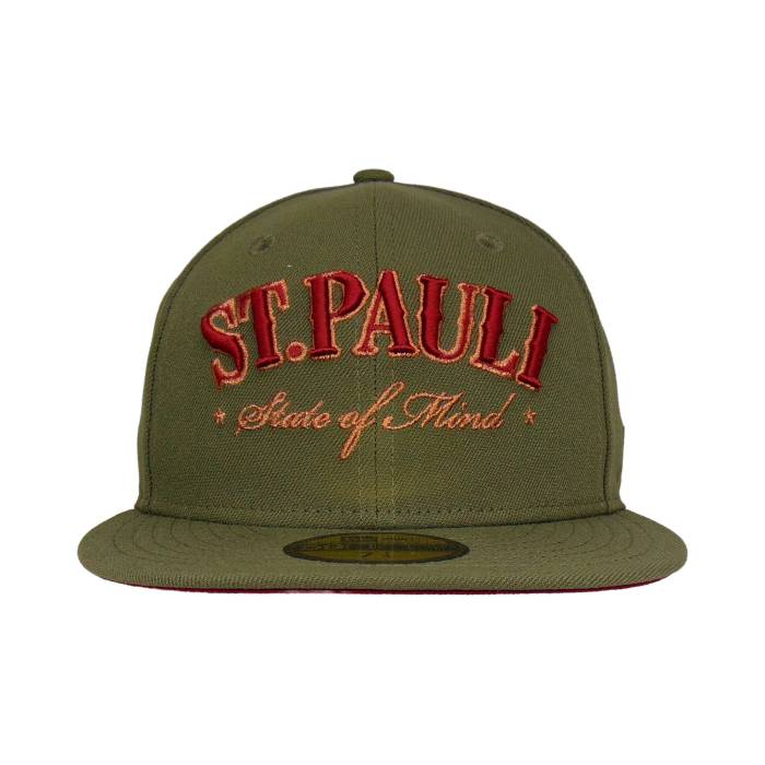 Justfitteds 【 St. Pauli Jf Exclusive New Era 59Fifty Cap New Olive Unisex 】 キャップ 帽子 olive オリーブ ユニセックス|スニケス