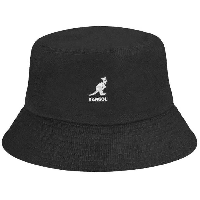 カンゴール Kangol 【 Washed Bucket Black Unisex 】 黒色 ブラック ユニセックス