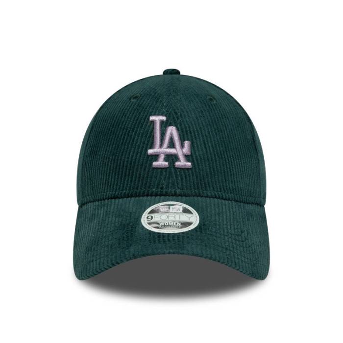 ニューエラ New Era 【 Womens La Dodgers 9Forty Cap Dark Green Corduroy Unisex 】 レディース ロサンゼルス ドジャース キャップ 帽子 green 緑・グリーン コーデュロイ ユニセックス|スニケス