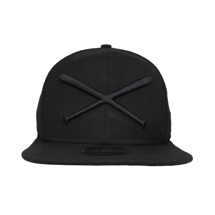 ニューエラ New Era 【 Justfitteds Crossed Bats 9Fifty Cap Snapback Blackout Unisex 】 キャップ 帽子 Snapback スナップバック バッグ ユニセックス