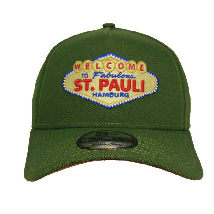 Justfitteds 【 Welcome To St. Pauli Jf Exclusive New Era 9Forty Af Cap Riffle Green Unisex 】 キャップ 帽子 green 緑・グリーン ユニセックス｜スニケス