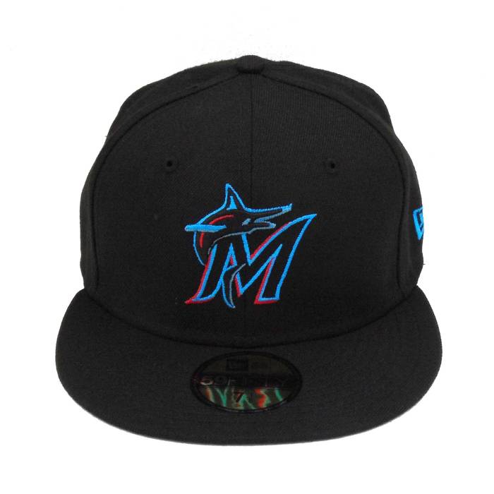 ニューエラ New Era 【 Miami Marlins Authentic Cap Black Unisex 】 マイアミ マーリンズ オーセンティック キャップ 帽子 黒色 ブラック ユニセックス｜スニケス