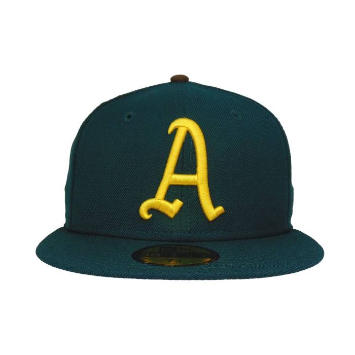ニューエラ New Era 【 Philadelphia Athletics 59Fifty Cap Dk Green Wool Unisex 】 フィラデルフィア アスレチックス キャップ 帽子 green 緑・グリーン ユニセックス|スニケス