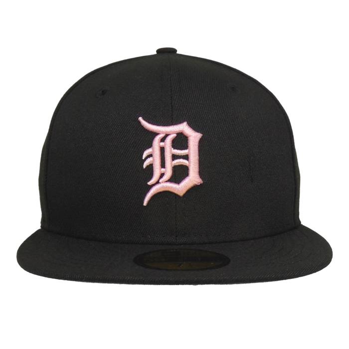 ニューエラ New Era 【 Detroit Tigers Custom 59Fifty Cap Black Pink Unisex 】 デトロイト タイガース キャップ 帽子 黒色 ブラック pink ピンク ユニセックス|スニケス