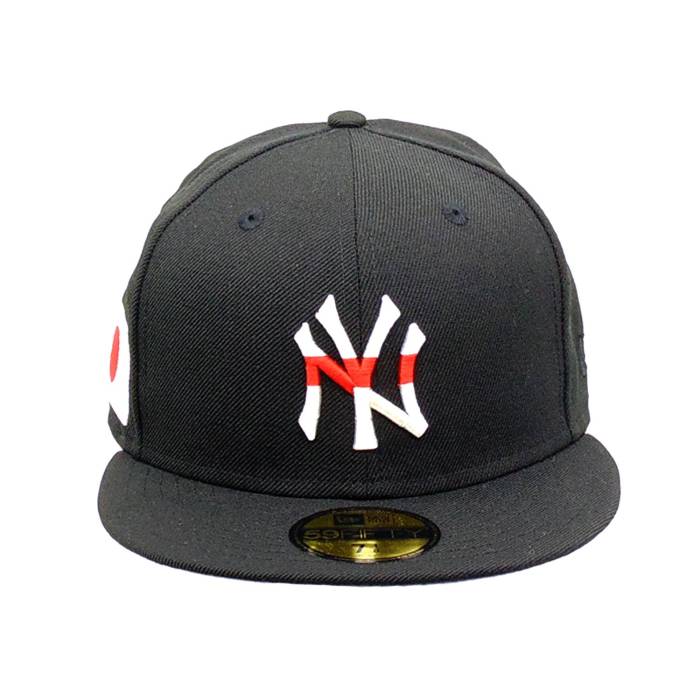 ニューエラ New Era 【 New York Yankees Jf Custom 59Fifty Cap Japan Black Unisex 】 ヤンキース キャップ 帽子 黒色 ブラック ユニセックス｜スニケス
