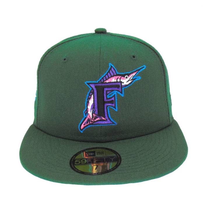ニューエラ New Era 【 Florida Marlins Custom Cap Green Ws 1997 Unisex 】 フロリダ マーリンズ キャップ 帽子 green 緑・グリーン ユニセックス｜スニケス