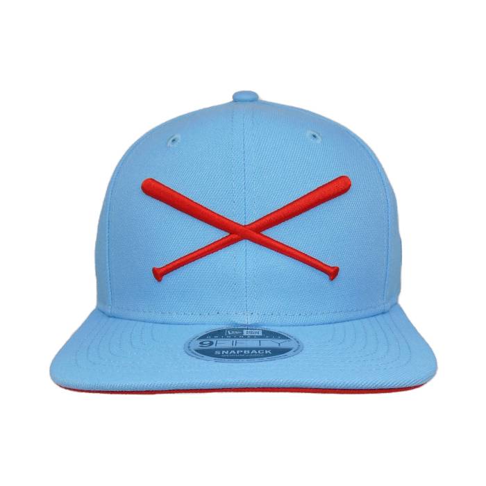 Justfitteds 【 Crossed Bats 9Fifty New Era Cap Snapback Sky Unisex 】 キャップ 帽子 Snapback スナップバック バッグ スカイ ユニセックス|スニケス