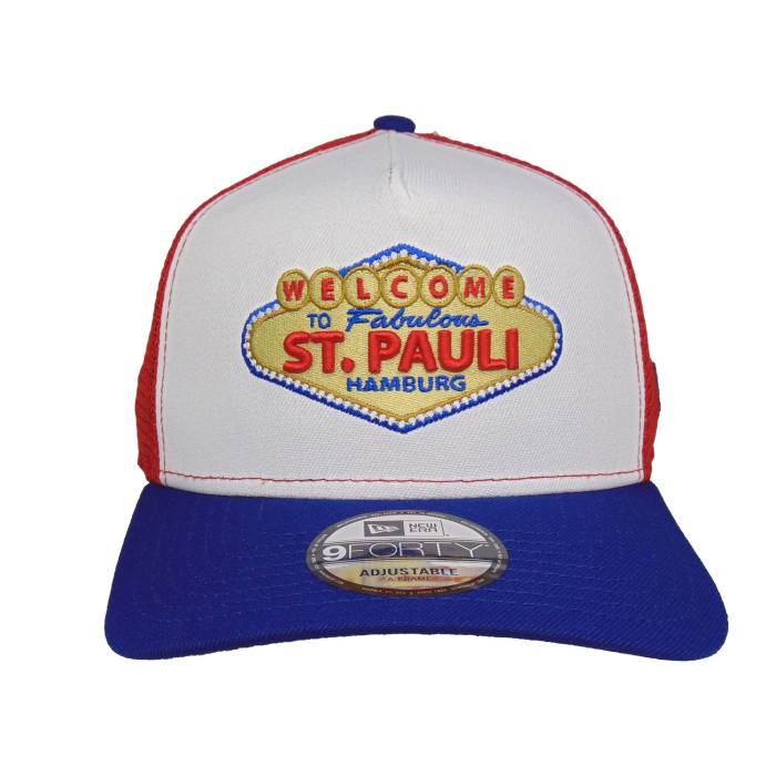 Justfitteds 【 &Quot;Welcome To St. Pauli&Quot; New Era 9Forty Af Trucker Cap Rwb Unisex 】 トラッカー キャップ 帽子 ユニセックス｜スニケス 16,100円