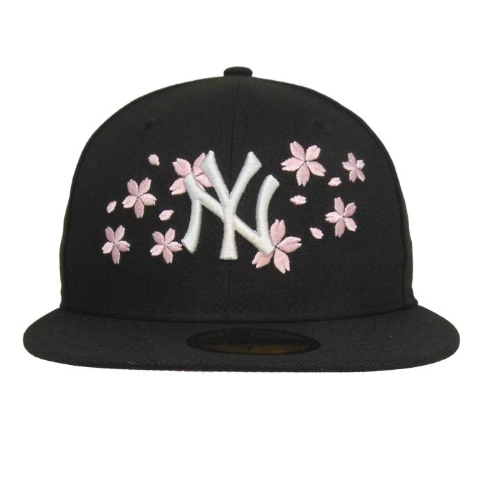 ニューエラ New Era 【 New York Yankees Custom 59Fifty Cap Black Sakura Unisex 】 ヤンキース キャップ 帽子 黒色 ブラック ユニセックス｜スニケス 18,615円