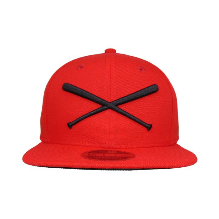 ニューエラ New Era 【 Justfitteds Crossed Bats 9Fifty Snapback Cap Red Unisex 】 Snapback スナップバック バッグ キャップ 帽子 Red 赤・レッド ユニセックス｜スニケス