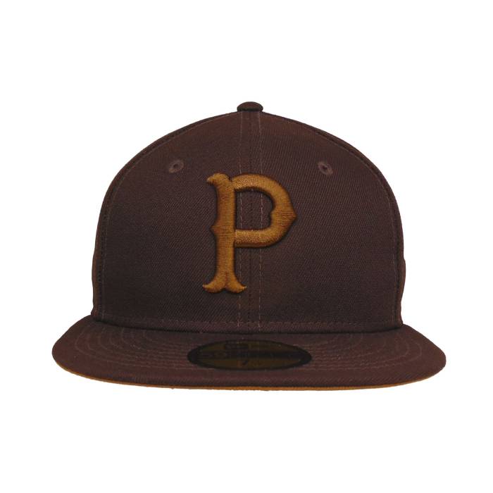 ニューエラ New Era 【 Pittsburgh Pirates Custom 59Fifty Cap Burnt Wood 1923 Unisex 】 ピッツバーグ 海賊団 キャップ 帽子 ユニセックス
