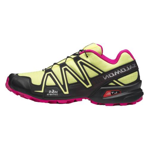 サロモン 菩提樹 黒いこと 黒いこと サクラ色 \"SUN YARROW\"" スニーカー メンズ SALOMON SPEEDCROSS 3 LIME BLACK PINK L49147800 /"