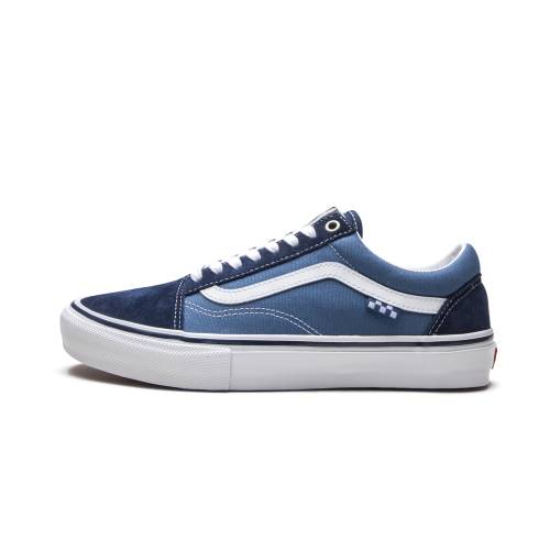 ヴァンズ バンズ 滑る 年寄りの学院 \"NAVY WHITE\"" スニーカー メンズ VANS SKATE OLD SKOOL / VN0A5FCBNAV"