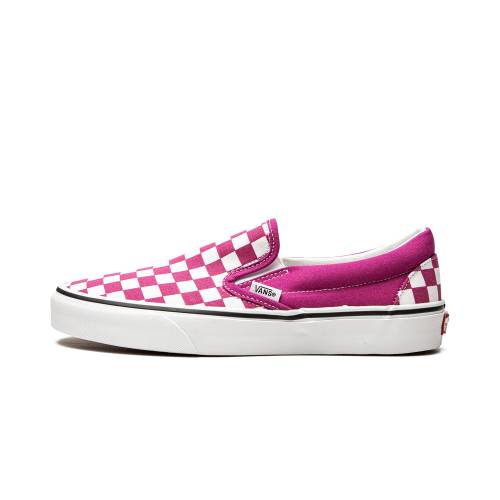 ヴァンズ バンズ 古典派音楽 \"FUCHSIA CHECKERBOARD\"" スニーカー メンズ VANS CLASSIC SLIP-O VN000XG8AZY /"