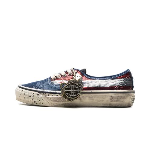 ヴァンズ バンズ オーセンティック プレミアム 赤 レッド \"LA NAVY\" スニーカー メンズ VANS AUTHENTIC PREMIUM HABANA - RED / VN000DB8Z11